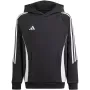 adidas Tiro 24 gobtuvu megztinis juodas IJ5611 jaunimui 164 cm