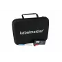 Kabelmeister baterijų laikymo dėklas su įmontuotu testeriu AA, AAA, C, D, 9V ir monetinėms baterijoms - juoda