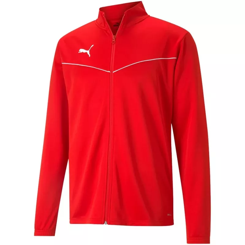 PUMA teamRISE treniruočių poliesterio striukė raudona 657392 01 M