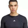 adidas Techfit ilgomis rankovėmis marškinėliai vyrams, juodi, M dydis
