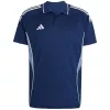 adidas Tiro 25 Competition vyriški polo marškinėliai tamsiai mėlyni, trumpomis rankovėmis, S dydis
