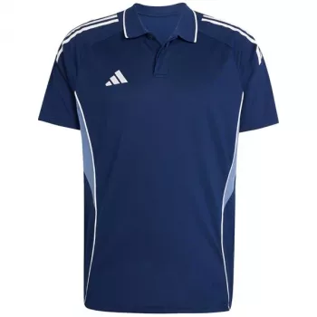 adidas Tiro 25 Competition vyriški polo marškinėliai tamsiai mėlyni, trumpomis rankovėmis, S dydis