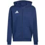 adidas Entrada 26 pilno užtrauktuko vaikiškas gobtuvas, tamsiai mėlynas, 164 cm