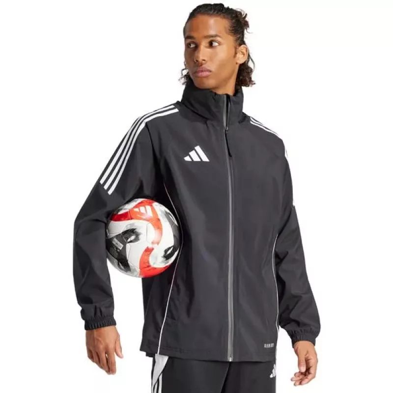 adidas vyriška Tiro 24 lietaus striukė juoda/balta 2XL