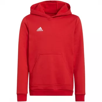 adidas Entrada 22 Hoody vaikiškas megztinis su gobtuvu, raudonas, 140cm