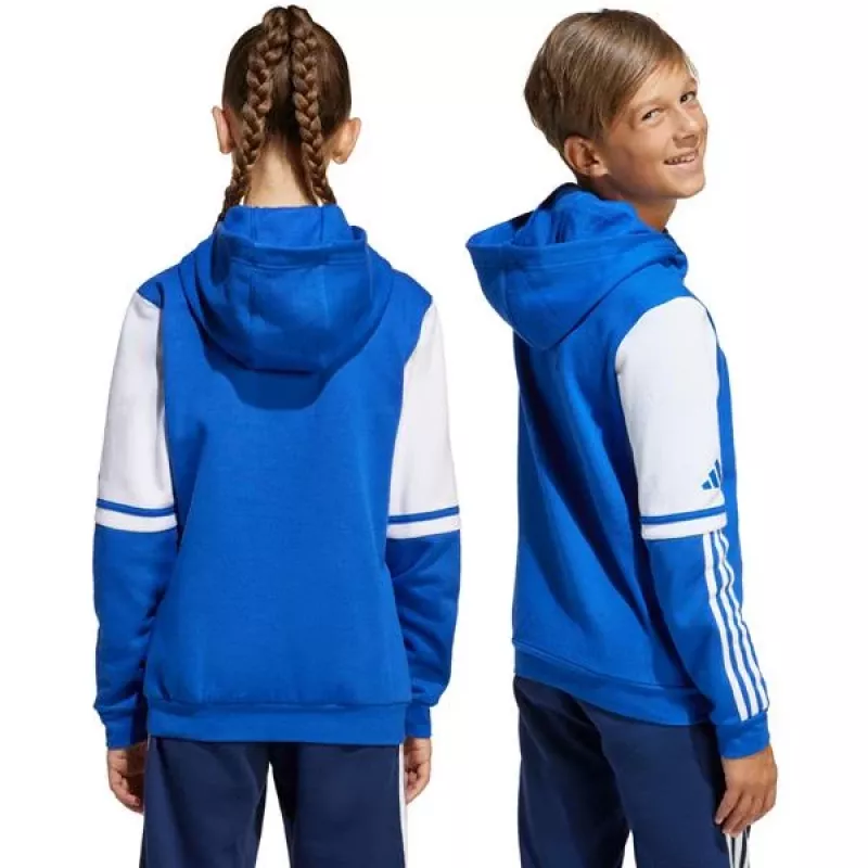 adidas Squadra 25 vaikiškas megztinis su gobtuvu, komandos tamsiai mėlyna, JD4806, 116 cm