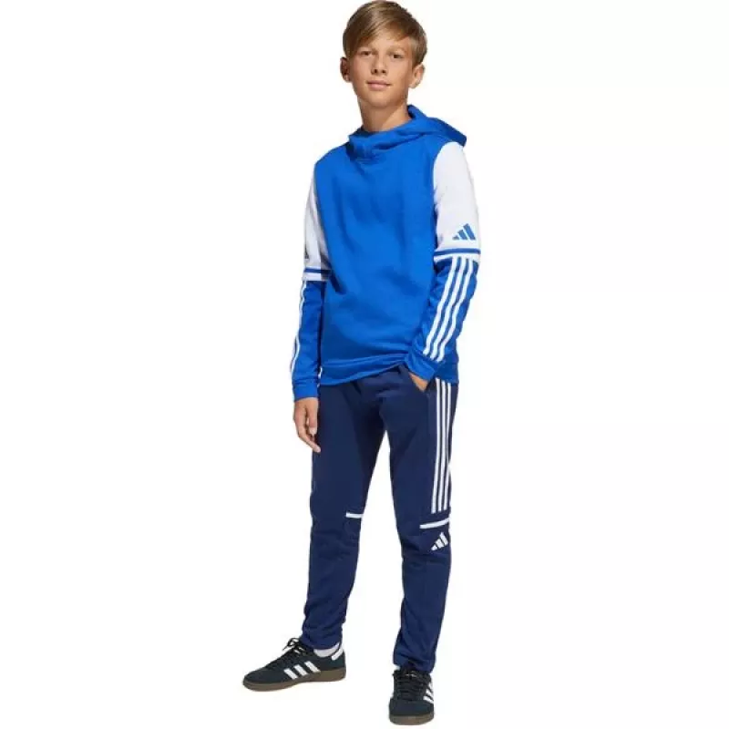 adidas Squadra 25 vaikiškas megztinis su gobtuvu, komandos tamsiai mėlyna, JD4806, 116 cm