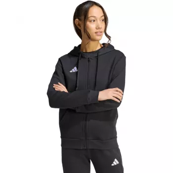 adidas Entrada 26 Full Zip moteriškas gobtuvas su užtrauktuku juodos spalvos S dydis