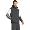 adidas Squadra 25 vyriškas gobtuvinis megztinis, juodos/baltos spalvos, M dydis