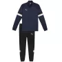 PUMA vyrų Team Rise treniruočių striukė su pilnu užtrauktuku, Peacoat/Puma Black, L dydis