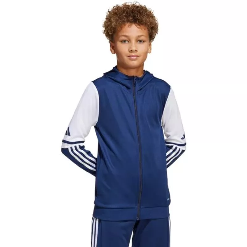 adidas Squadra 25 vaikiškas gobtuvas Team Navy Blue/White, 152 dydis