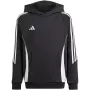 adidas Tiro 24 gobtuvinis megztinis juodas IJ5611 vaikams 116 dydis