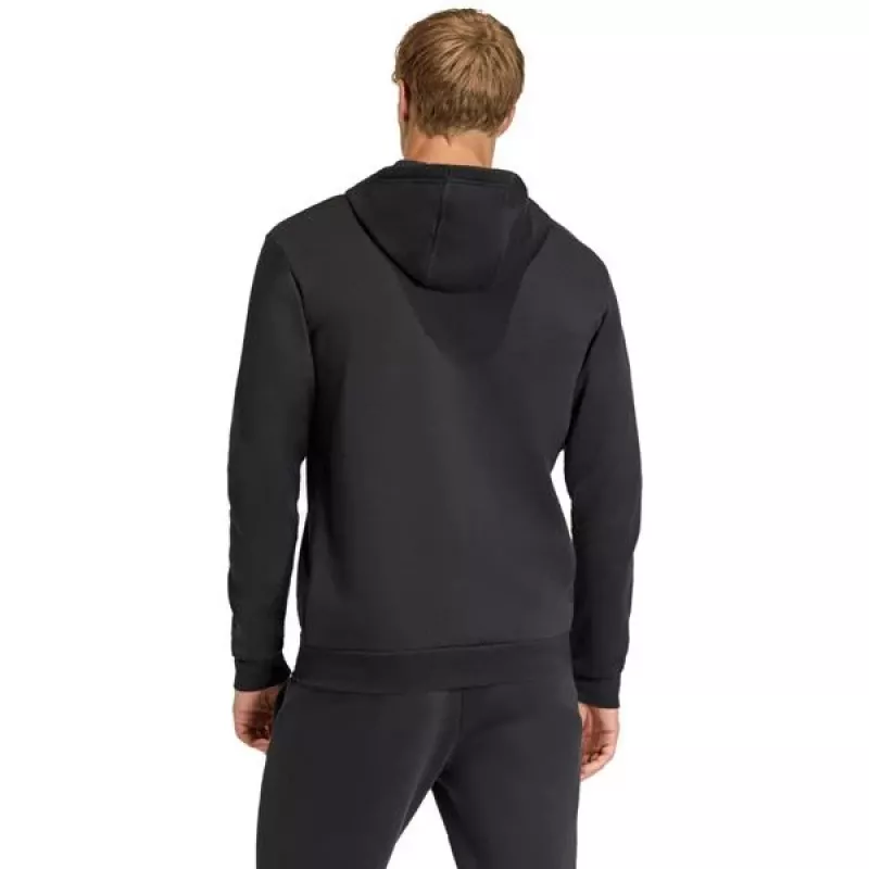adidas Entrada 26 pilno užtrauktuko gobtuvas vyrams, juodos spalvos, M dydis