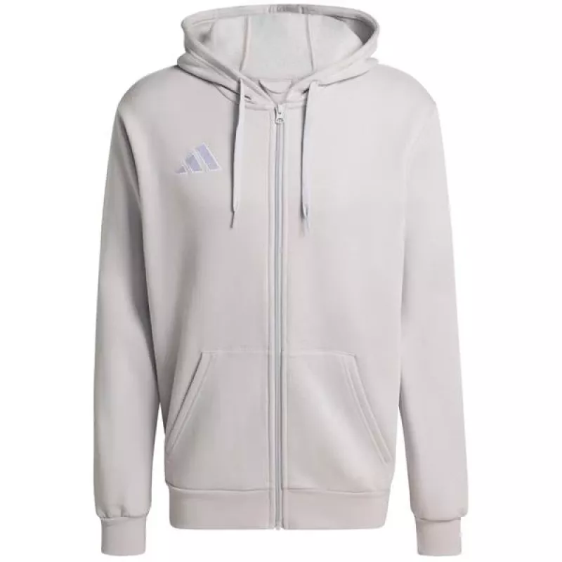 adidas Entrada 26 pilno užtrauktuko gobtuvas vyrams, pilka, XL