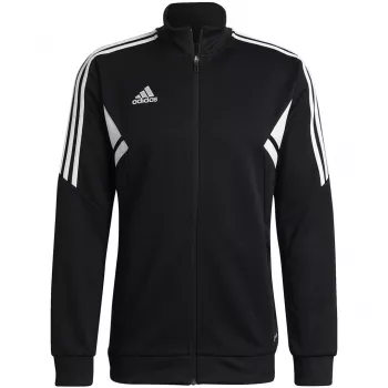 adidas Condivo 22 vyriška treniruočių striukė juoda, siauro kirpimo, su užtrauktuku, AEROREADY Primegreen perdirbtas poliesteris HA6252