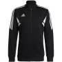 adidas Condivo 22 vyriška treniruočių striukė juoda, siauro kirpimo, su užtrauktuku, AEROREADY Primegreen perdirbtas poliesteris HA6252