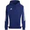 adidas Tiro 24 prakaituojantis gobtuvas su gobtuvu mėlynas IR7546 vyriškas futbolo treniruočių gobtuvas