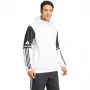 adidas Squadra 25 vyriškas gobtuvinis megztinis, baltas/juodas, XL