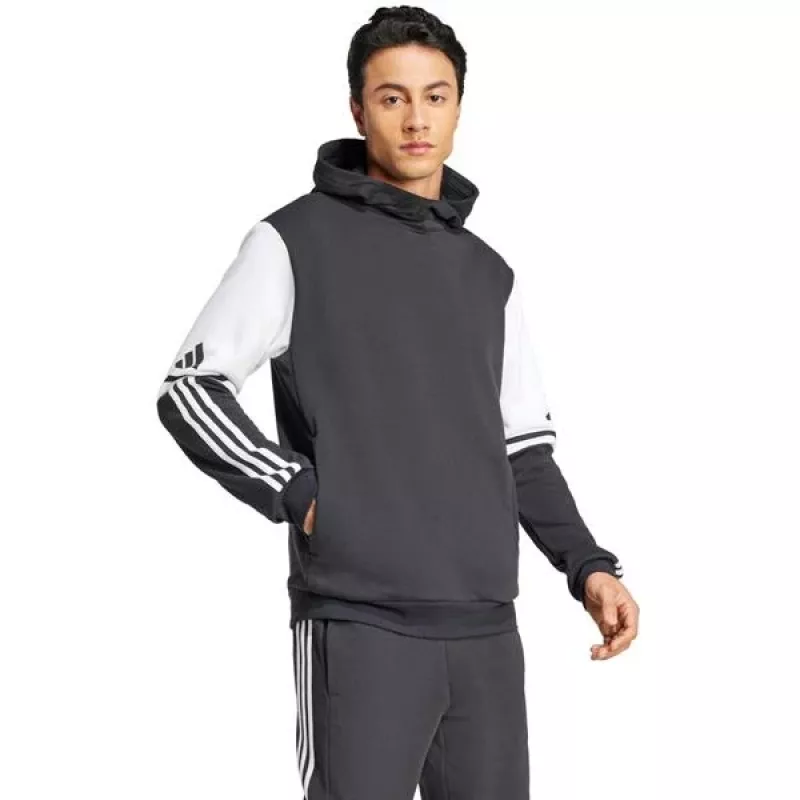 adidas Squadra 25 prakaituojantis gobtuvas vyrams juoda/balta 2XL