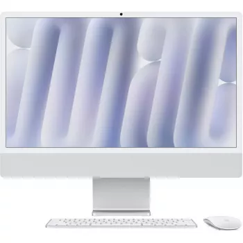 Apple iMac 24 colių sidabrinis M4 8 branduolių 16GB/512GB SSD All-in-One kompiuteris su Magic Keyboard Touch ID ir Magic Mouse