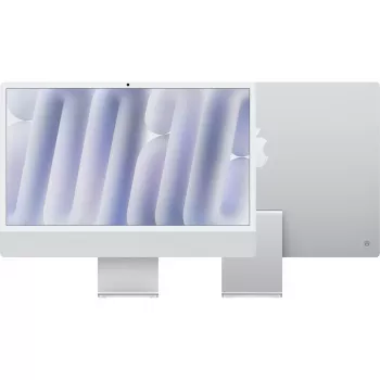 Apple iMac 24 colių sidabrinis M4 8 branduolių 16GB/512GB SSD All-in-One kompiuteris su Magic Keyboard Touch ID ir Magic Mouse