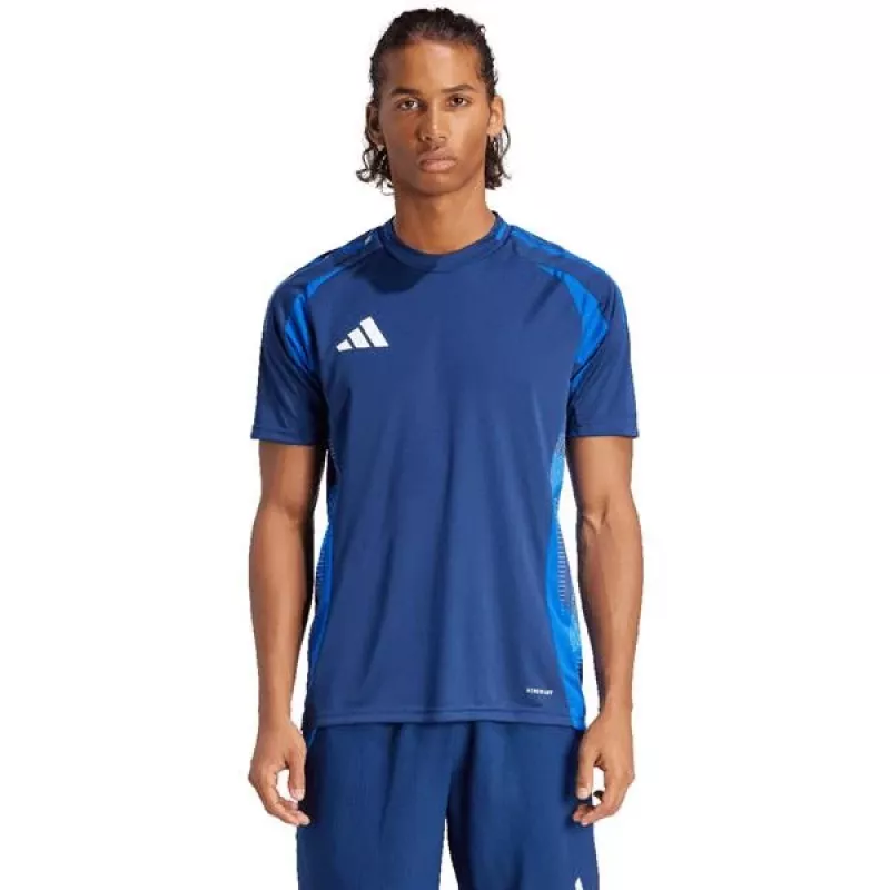 adidas Tiro 24 Competition Match vyriški marškinėliai tamsiai mėlyni, S dydis