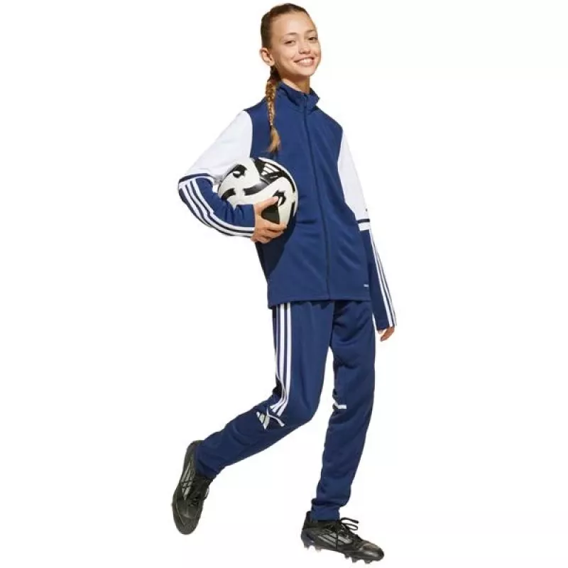 adidas Squadra 25 vaikų treniruočių marškinėliai ilgomis rankovėmis tamsiai mėlyni JD3029 140cm