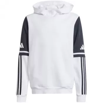 adidas Squadra 25 vaikiškas gobtuvas su užtrauktuku baltas JD4807 140 cm