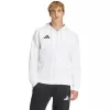 adidas Entrada 26 pilno užtrauktuko gobtuvas vyrams, baltas, 2XL