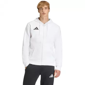 adidas Entrada 26 pilno užtrauktuko gobtuvas vyrams, baltas, 2XL