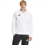 adidas Entrada 26 pilno užtrauktuko gobtuvas vyrams, baltas, 2XL