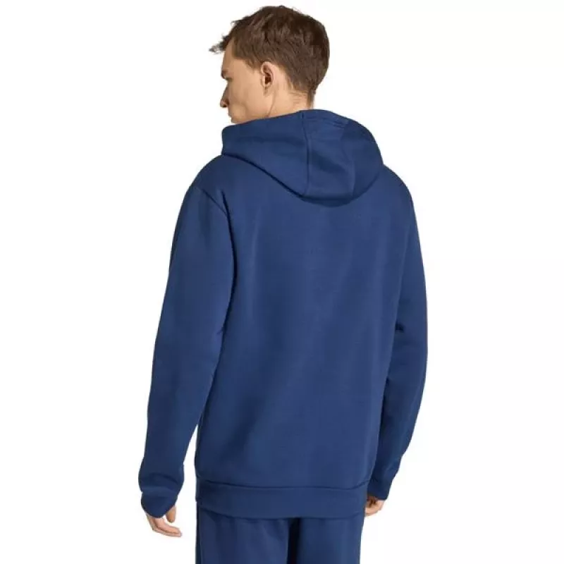 adidas Entrada 26 pilno užtrauktuko gobtuvas vyrams, tamsiai mėlynas, S dydis