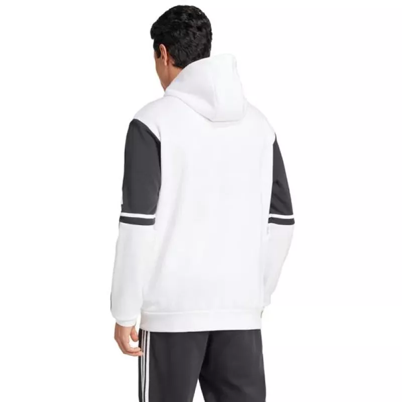adidas Squadra 25 vyriškas megztinis su gobtuvu, baltas/juodas, S dydis