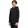 adidas Entrada 26 pilno užtrauktuko gobtuvas vaikams juodas 116 cm