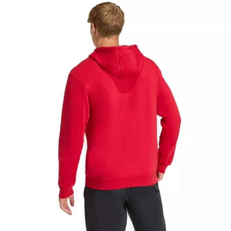 adidas Entrada 26 pilno užtrauktuko gobtuvas vyrams, raudonas, S dydis