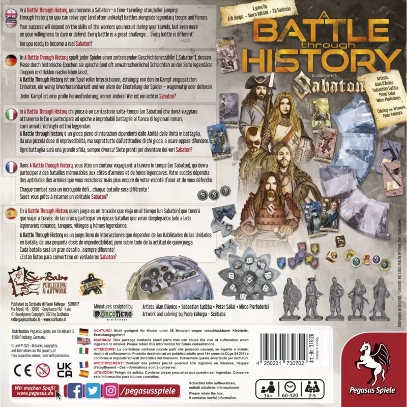 PEGASUS A Battle through History - Sabaton stalo žaidimas
