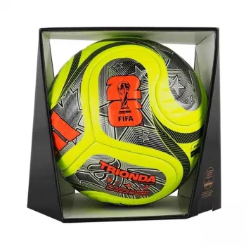 adidas World Cup 26 Trionda Pro Winter futbolo kamuolys, 5 dydis, žalia/juoda/sidabrinė JD8023