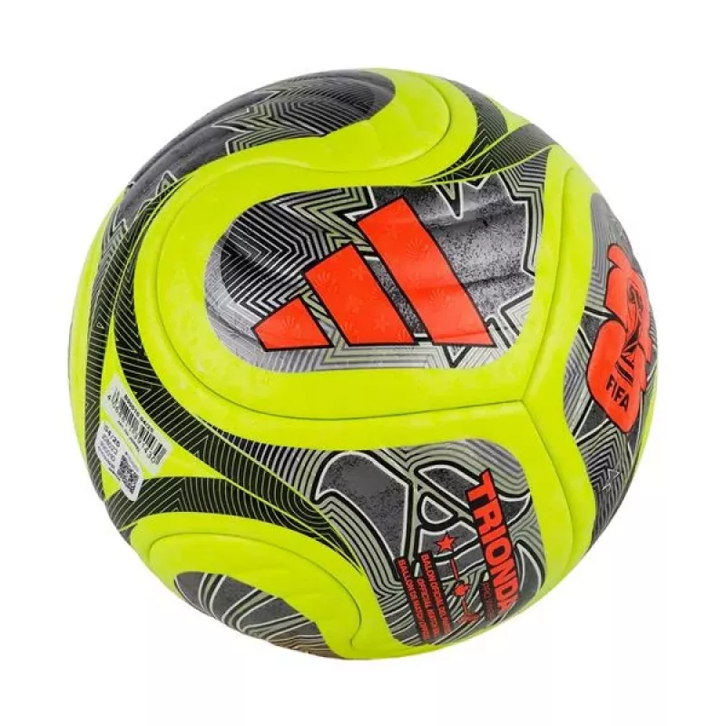 adidas World Cup 26 Trionda Pro Winter futbolo kamuolys, 5 dydis, žalia/juoda/sidabrinė JD8023