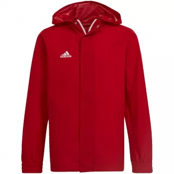 adidas Entrada 22 visų orų striukė raudona IK4013