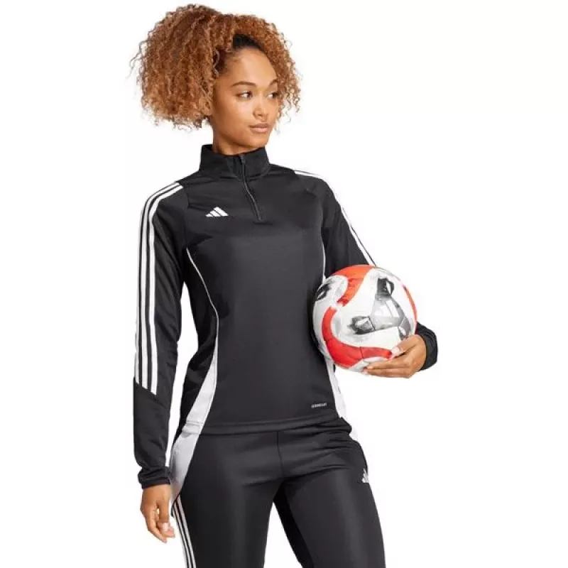adidas Tiro 24 treniruočių moteriškas megztinis, juodas, L dydis