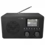 Reflexion HRA1824DAB+ DAB+ ir FM radijo laikrodis su Bluetooth, dvigubu žadintuvu, mediniu korpusu - juoda