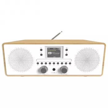 Reflexion HRA21DAB+ baltas DAB+ FM po spintele montuojamas radijas su CD grotuvu, dviem žadintuvais, nuotolinio valdymo pultu