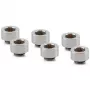 Thermal Grizzly DeltaMate Extender Fitting - MF10, blizgus nikelis, 6 vnt.