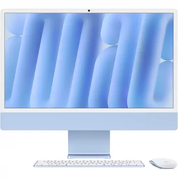 Apple iMac 24 colių mėlynas M4 10 branduolių CPU 1TB SSD Nano-texture stiklas su Touch ID