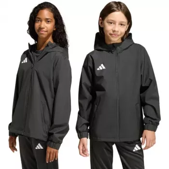 adidas Entrada 26 All Weather vaikiška striukė juoda JZ9104 128cm