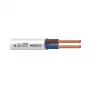 Kabelis H03VV-F 3x0,75 baltas 50 m
