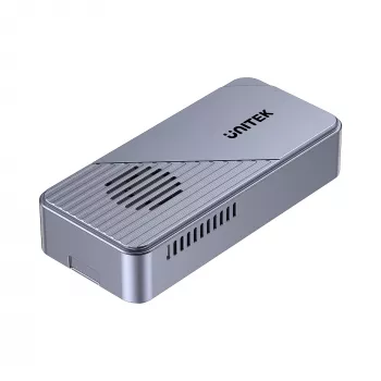 UNITEK USB4 M.2 NVMe SSD korpusas su aktyviu aušinimu, 80Gbps, be įrankių, aliuminio, USB-C