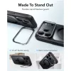 ESR Classic Hybrid Kickstand MagSafe dėklas, skirtas iPhone 17 Pro / 18 Pro, permatomas/juodas
