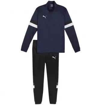 PUMA Team Rise vyriškas treniruočių kostiumas mėlynos/juodos spalvos, XL dydis