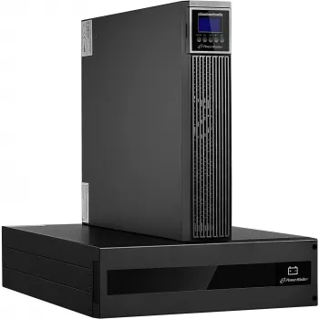 PowerWalker VFI 6000 RTG PF1 6000 VA Online dvigubos konversijos UPS - Rackmount/Tower, 2x IEC C19 išvestys, gryna sinusinė banga